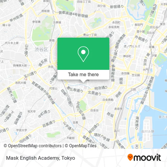 Mask English Academy map