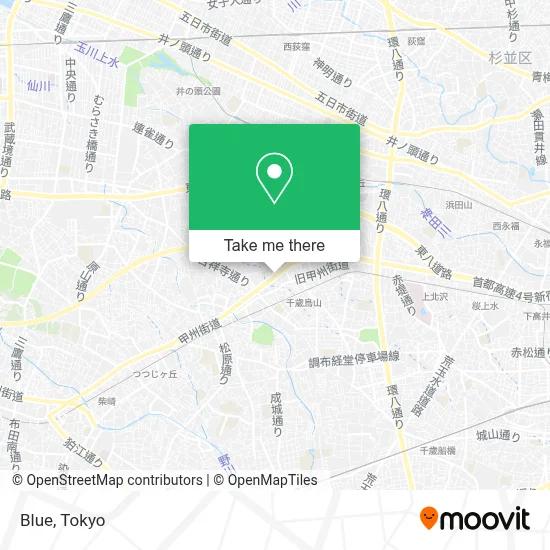 Blue map