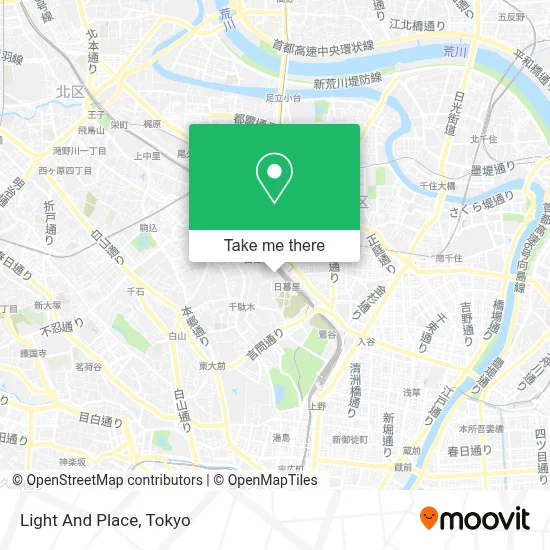 Light And Place map
