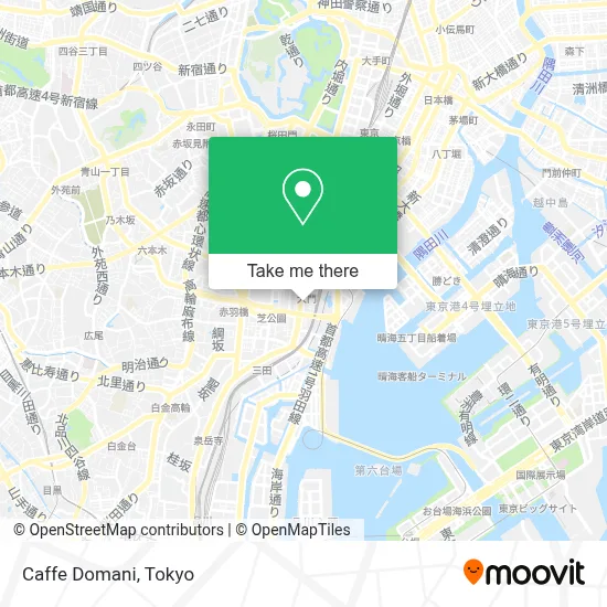 Caffe Domani map