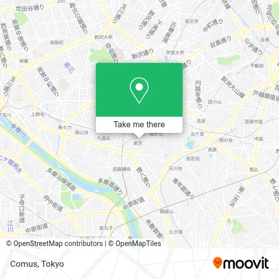 Comus map