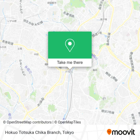 Hokuo Totsuka Chika Branch map