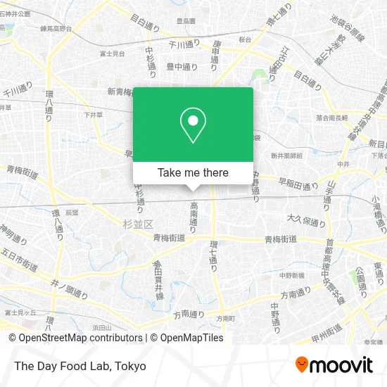 The Day Food Lab map