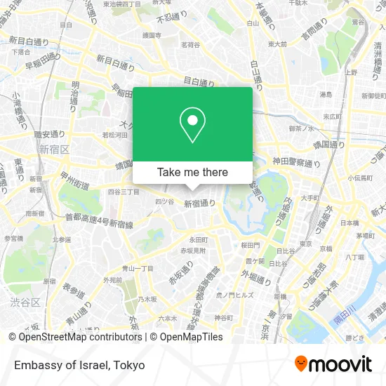Embassy of Israel map