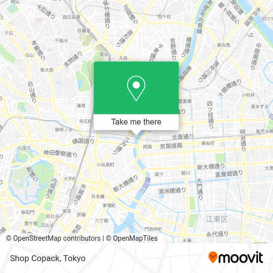 Shop Copack map