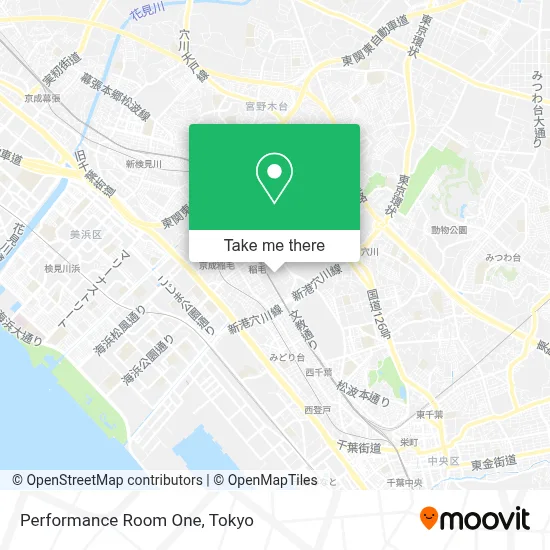 Performance Room One map