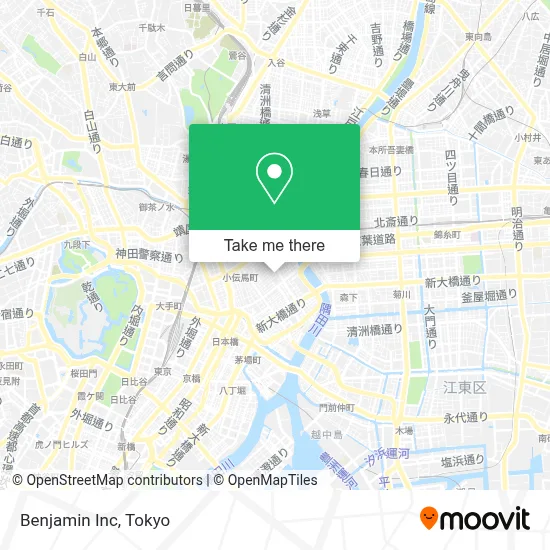 Benjamin Inc map