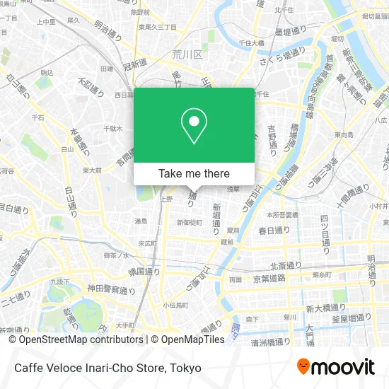 Caffe Veloce Inari-Cho Store map