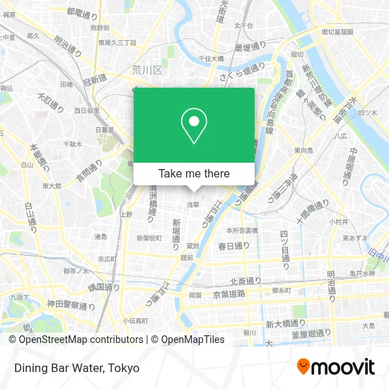 Dining Bar Water map