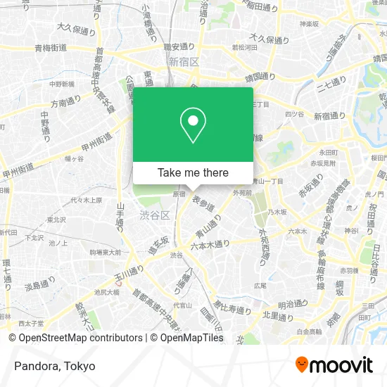 Pandora map