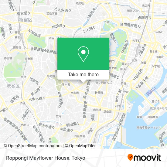 Roppongi Mayflower House map