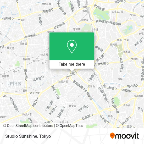 Studio Sunshine map