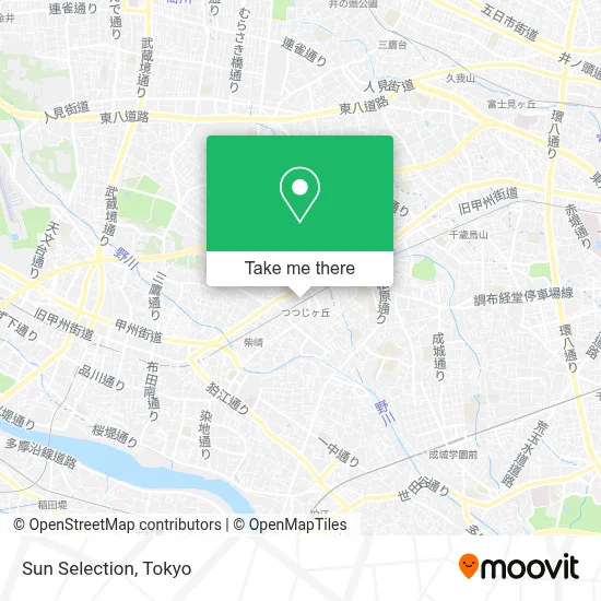 Sun Selection map