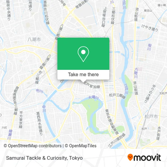 Samurai Tackle & Curiosity map