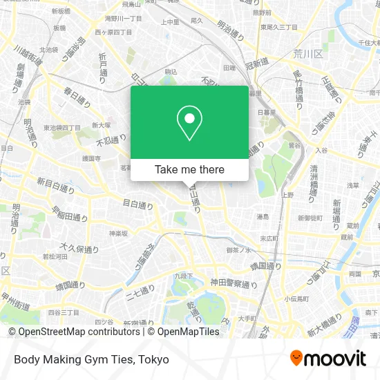 Body Making Gym Ties map