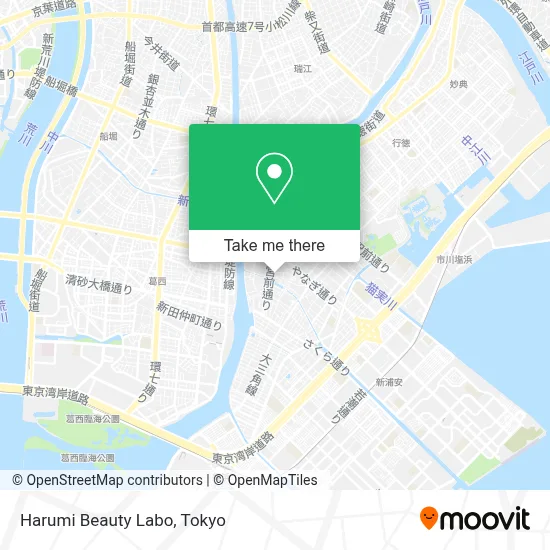 Harumi Beauty Labo map