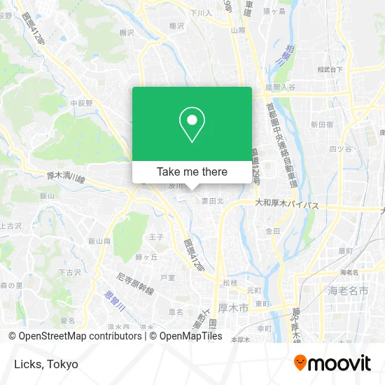 Licks map