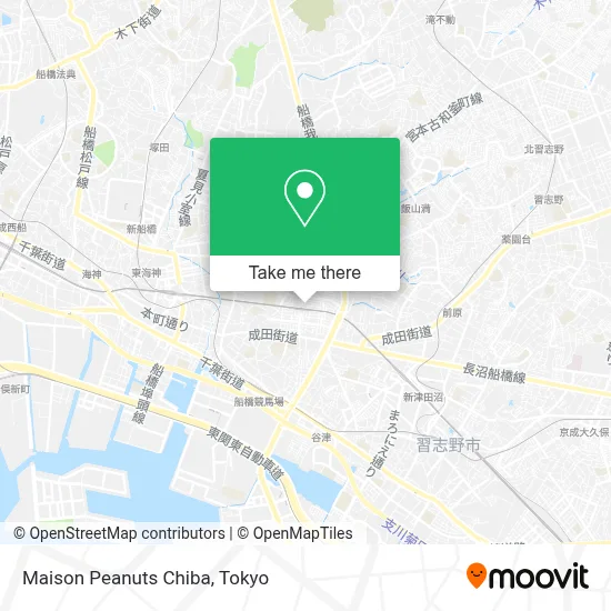 Maison Peanuts Chiba map