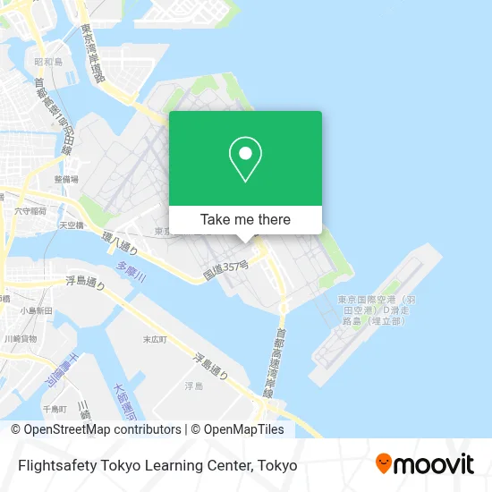 Flightsafety Tokyo Learning Center map