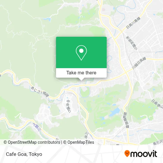 Cafe Goa map