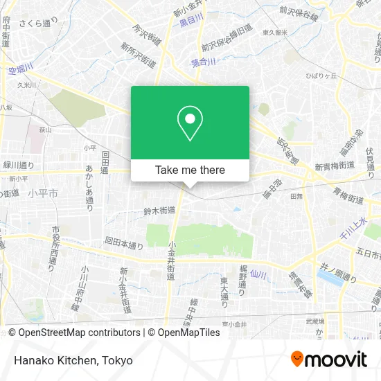 Hanako Kitchen map