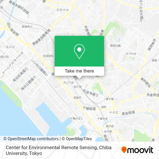 Center for Environmental Remote Sensing, Chiba University map