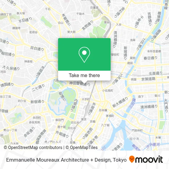 Emmanuelle Moureaux Architecture + Design map