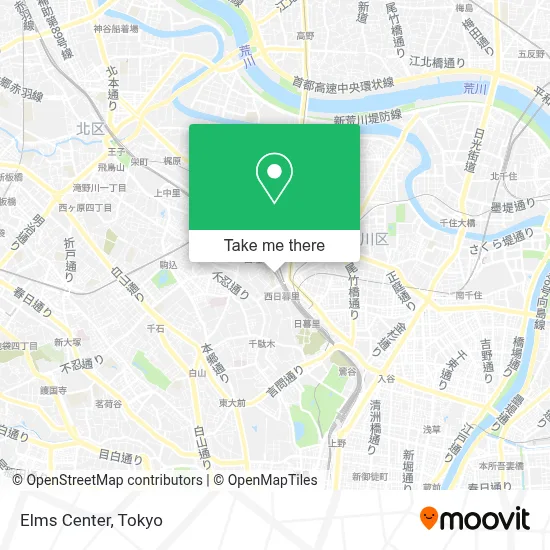Elms Center map