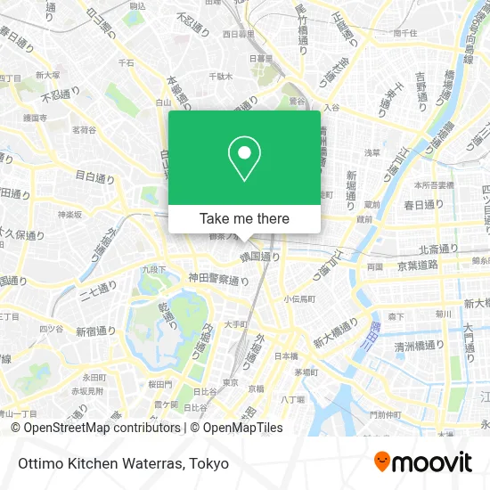 Ottimo Kitchen Waterras map