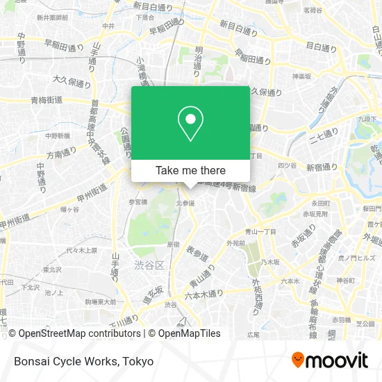 Bonsai Cycle Works map