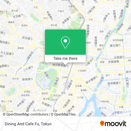 Dining And Cafe Fu map