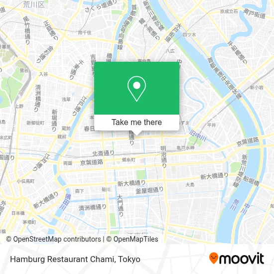 Hamburg Restaurant Chami map