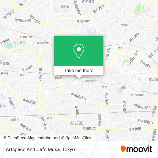 Artspace And Cafe Musa map