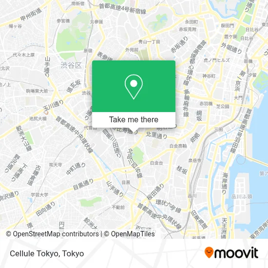 Cellule Tokyo map