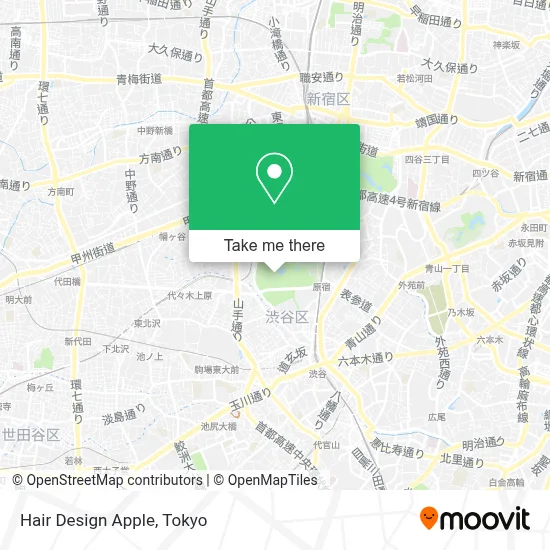 Hair Design Apple map