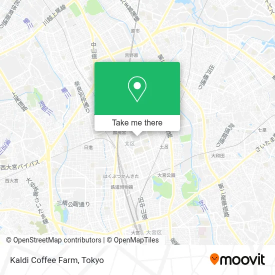 Kaldi Coffee Farm map