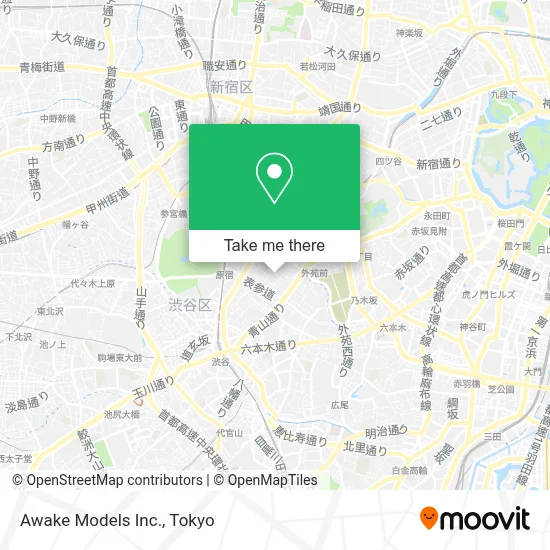 Awake Models Inc. map