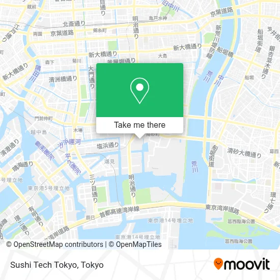 Sushi Tech Tokyo map