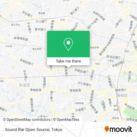 Sound Bar Open Source map