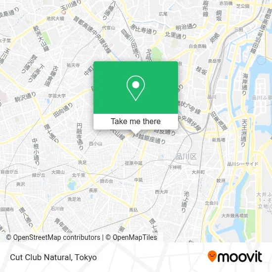 Cut Club Natural map