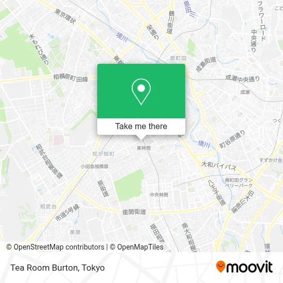 Tea Room Burton map