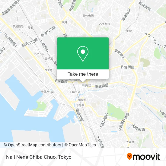 Nail Nene Chiba Chuo map