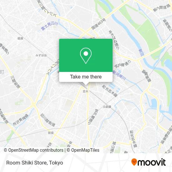Room Shiki Store map