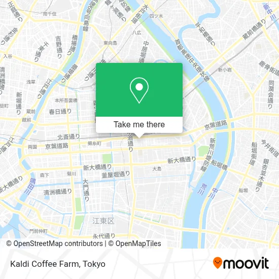 Kaldi Coffee Farm map