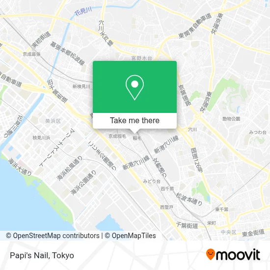 Papi's Nail map