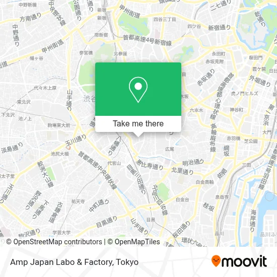 Amp Japan Labo & Factory map