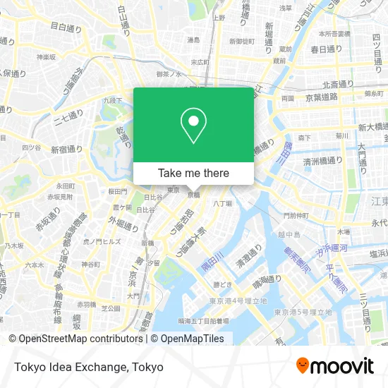 Tokyo Idea Exchange map