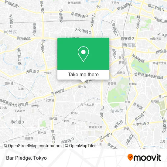 Bar Pledge map