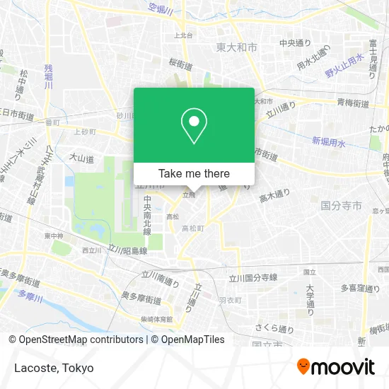 Lacoste map