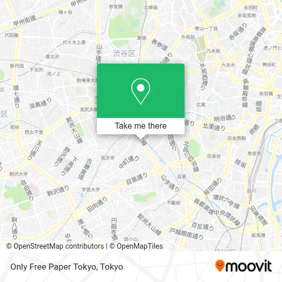 Only Free Paper Tokyo map
